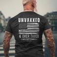 Unvaxxed And Overtaxed Men's T-shirt Back Print Gifts for Old Men