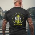 Us Navy Cpo Chief Petty Officer Retired Mens Back Print T-shirt Gifts for Old Men