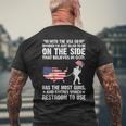 With The Usa So Divide I'm Just Glad To Be On The Side -Back Men's T-shirt Back Print Gifts for Old Men