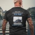Uss Barnstable County Lst-1197 Veterans Day Father Day Mens Back Print T-shirt Gifts for Old Men