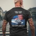 Uss Kidd Ddg-100 Destroyer Ship Usa Flag Veteran Xmas Mens Back Print T-shirt Gifts for Old Men