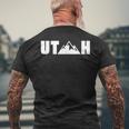 Utah State Men's T-shirt Back Print Gifts for Old Men