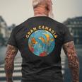 Vacaciones Españolas Deerano Islas Canarias Gran Canaria Camiseta Hombre Estampado Espalda Regalos para ancianos