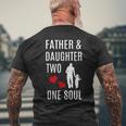 Vater Und Tochter Hand In Hand Herz Seele Papa Kind Geschenk T-Shirt mit Rückendruck Geschenke für alte Männer