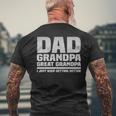 Vatertag 2024 Papa Opa Urgroßvater T-Shirt mit Rückendruck Geschenke für alte Männer