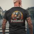 Vatertag Lustiger PapasaurusRex Dinosaurier Papa Familie T-Shirt mit Rückendruck Geschenke für alte Männer