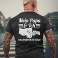 Vatertag Papa Und Sohnater Und Tochter T-Shirt mit Rückendruck Geschenke für alte Männer