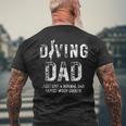 Vatertag Tauchen Papa Lustig Tauchen Papa Opa Männer T-Shirt mit Rückendruck Geschenke für alte Männer