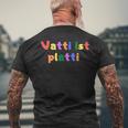 Vatti Is Platti S T-Shirt mit Rückendruck Geschenke für alte Männer