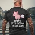 Vegan I Don't Eat Anything That Farts Pro Vegan Men's T-shirt Back Print Gifts for Old Men