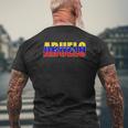 Venezuelan Abuelo First Time Grandpa Father's Day Mens Back Print T-shirt Gifts for Old Men