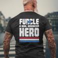 Veteran 365 Funcle Real American Hero Tee Father's Day Uncle Mens Back Print T-shirt Gifts for Old Men