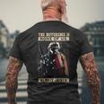 Veteran The Difference Is None Of Us Almost Joined Men's T-shirt Back Print Gifts for Old Men