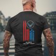 Veteran Of The United States Air Force Retired Usaf Veteran Men's T-shirt Back Print Gifts for Old Men