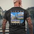 Vienna Austria Souvenir Vienna Famous Landmarks T-Shirt mit Rückendruck Geschenke für alte Männer