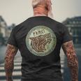 Viking Odin Wolf Fenrir Freki Norse God Myth Celtic Vintage Men's T-shirt Back Print Gifts for Old Men