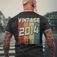 Vintage 2014 Limited Edition 10Th Birthday Men's T-shirt Back Print Gifts for Old Men
