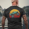 Vintage 80S Monster Truck Cool Retro Sun Men's T-shirt Back Print Gifts for Old Men