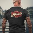Vintage Abuelo Like Grandpa But Cooler Abuelo Cuban Mens Back Print T-shirt Gifts for Old Men