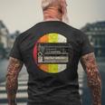 Vintage Analogue Drum Machine Retro Synth Synthesizer Studio T-Shirt mit Rückendruck Geschenke für alte Männer