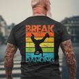 Vintage Breakdancing B-Boy Break Dance Urban Dance Hip Hop Men's T-shirt Back Print Gifts for Old Men