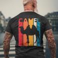 Vintage Camel Retro For Animal Lover Camel Men's T-shirt Back Print Gifts for Old Men