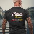 Vintage Classic Oldies Cars Mens Back Print T-shirt Gifts for Old Men