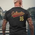 Vintage Culiacan Number 16 Sports Player Mens Back Print T-shirt Gifts for Old Men