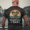 Vintage Dalmatian Dad Dog Lovers Father's Day Men's T-shirt Back Print Gifts for Old Men