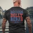 Vintage Dolly And Reba 2024 Make America Fancy Again Men's T-shirt Back Print Gifts for Old Men