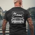 Vintage Hotrod Classic German Car Men's Old School Hot Rod Men's T-shirt Back Print Gifts for Old Men