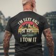 Vintage I'm Sexy And I Tow It Camper Trailer Rv Men's T-shirt Back Print Gifts for Old Men