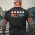 Vintage Inclusion Matters Special Education Neurodiversity Men's T-shirt Back Print Gifts for Old Men