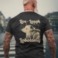 Vintage Live Laugh Lobotomy Lobotomies Retro Opossum Lovers Men's T-shirt Back Print Gifts for Old Men