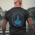 Vintage Look Empire State Building Men's T-shirt Back Print Gifts for Old Men