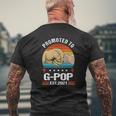 Vintage Promoted To G-Pop 2021 Father Day Mens Back Print T-shirt Gifts for Old Men