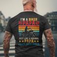 Vintage-Retro Ich Bin Ein Biker Papa Definitioniel Cooler T-Shirt mit Rückendruck Geschenke für alte Männer