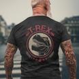 Vintage T-Rex Dinosaur Tiranosaurio Dinosaurio Regalo Camiseta Hombre Estampado Espalda Regalos para ancianos