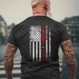 Vintage Trump 2024 Take America Back American Flag Patriotic Men's T-shirt Back Print Gifts for Old Men