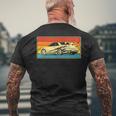 Vintage Tuner Car Skyline Graphic Retro Racing Drift Men's T-shirt Back Print Gifts for Old Men