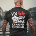 Vor 44 Jahren War Ich Mal Der Fastelste 44Th Birthday Man T-Shirt mit Rückendruck Geschenke für alte Männer