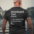 Wakeboard Dad Definition The Coolest Dad Wakeboarding Lake Men's T-shirt Back Print Gifts for Old Men