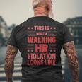 This Is What A Walking Hr Violation Looks Like Payroll Job Men's T-shirt Back Print Gifts for Old Men