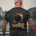 Waxahachie Texas Total Solar Eclipse 2024 Men's T-shirt Back Print Gifts for Old Men