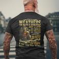 Weathers Family Name Weathers Last Name Team Men's T-shirt Back Print Gifts for Old Men