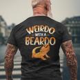 Weirdo With A Beardo Bearded Dragon Beardie Lover Men's T-shirt Back Print Gifts for Old Men