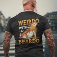 Weirdo With A Beardo Bearded Dragon Men's T-shirt Back Print Gifts for Old Men