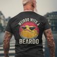 Weirdo With A Beardo Bearded Dragon Owner Lizard Lover Men's T-shirt Back Print Gifts for Old Men