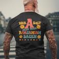 Wer A Sagt Muss Auch Ramsamsam Sagen Retro Kita Educator T-Shirt mit Rückendruck Geschenke für alte Männer