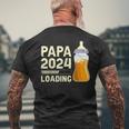 'Werdender Papa Zututkunft Papa Papa 2024 Loading' T-Shirt mit Rückendruck Geschenke für alte Männer